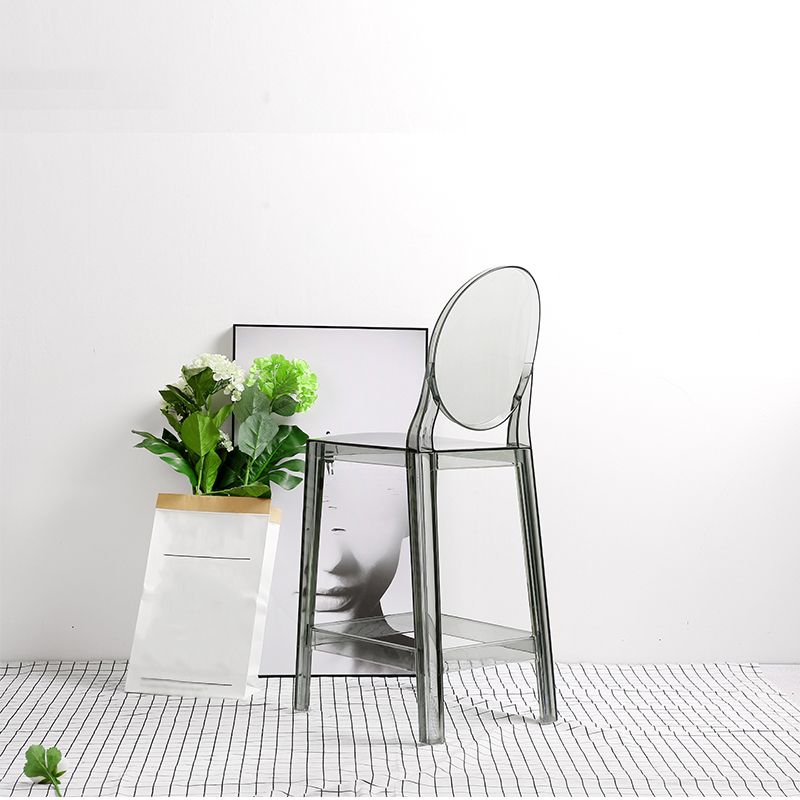 26-inch Height Barstool Modern Indoor Transparent Plastic Bar Stool Clearhalo 'Bar Furniture' 'Bar Stools' 'bar_stools' 'furn' 'furn_bar_stools' 'furniture_bar_stools' 'Kitchen & Dining Furniture' 'kitchen&dining_furn' 'kitchen' 'kitchen_furn' Furniture' 1200x1200_e38dfe90-38dc-4dd0-b4d1-8640eb369e44