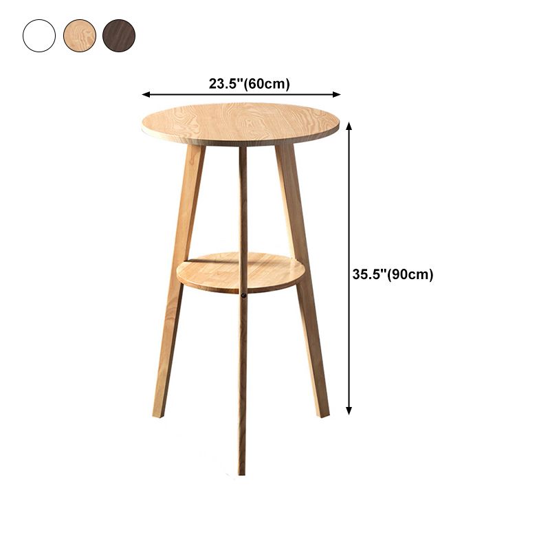 Contemporary Round Counter Table Dining Wooden Counter Table for Restaurant Clearhalo 'Bar Furniture' 'Bar Tables' 'bar_tables' 'furn' 'furn_bar_tables' 'Furniture' 'furniture_bar_tables' 'Kitchen & Dining Furniture' 1200x1200_e39002e2-aa1a-4230-ac6f-45e0beaf7366