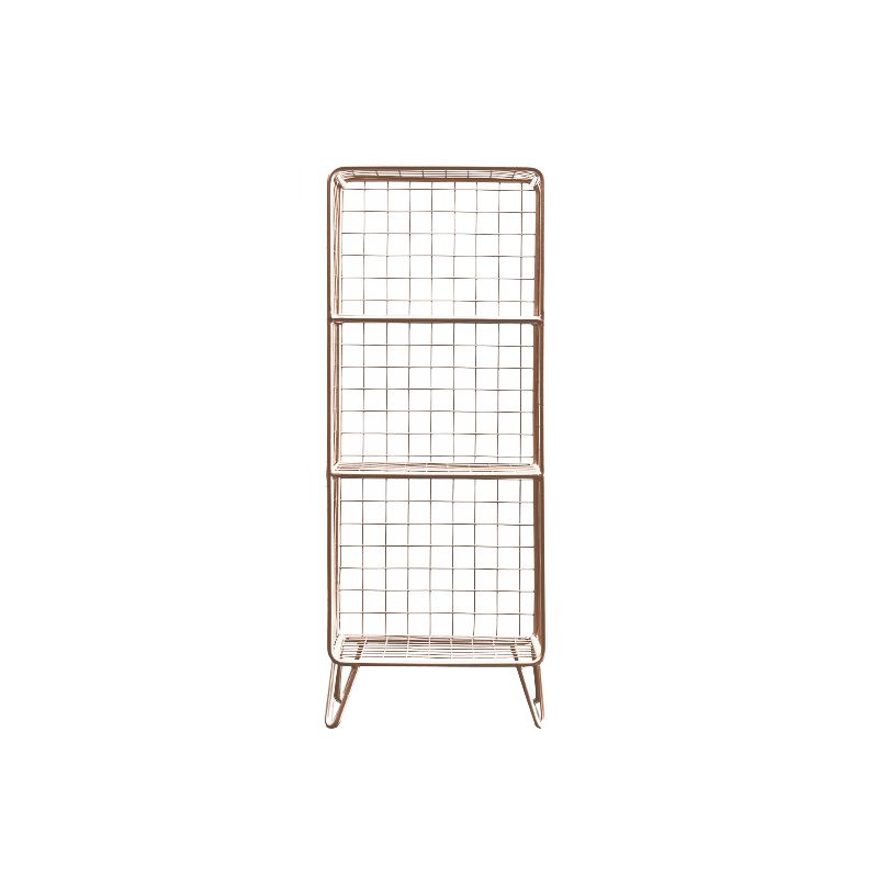 Table de nuit en métal moderne étagère de rangement ouverte comprenant une table de nuit en fer avec des jambes