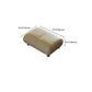 Genuine Leather Loose Back Sofa 31.5" H Beige Tuxedo Arm Sofa