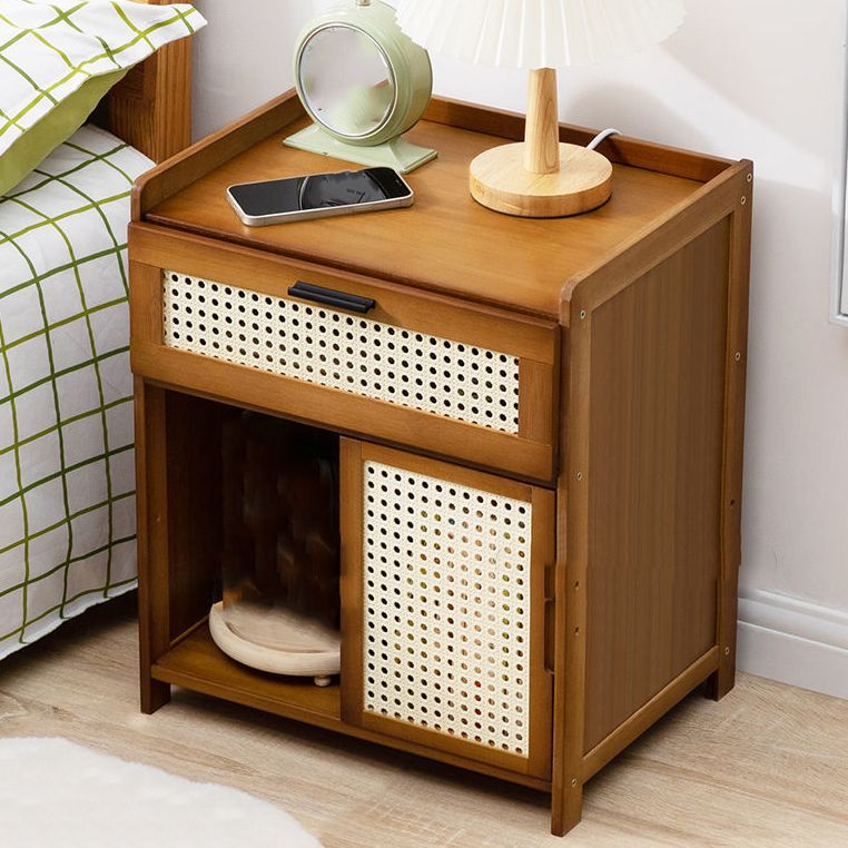 Contemporary Night Table Open Storage Accent Table Nightstand for Home Clearhalo 'Bedroom Furniture' 'furn' 'furn_night_stand' 'Furniture' 'night_stand' 'Nightstands' 1200x1200_e392bc5f-3d45-49a6-b490-6d948e55ddef