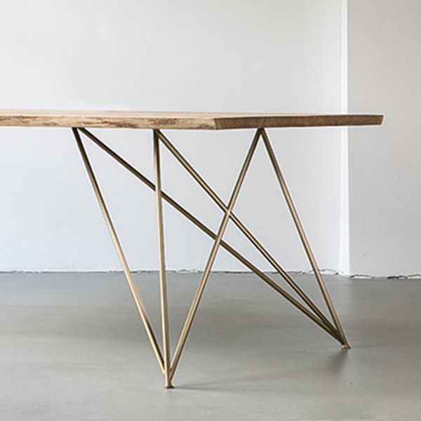 Industrial Style Home Wooden Dining Table Rectangle Shape Table with 4 Legs Base Clearhalo ' dining_table' 'Dining Tables & Seating' 'Dining Tables' 'furn' 'furn_dining_table' 'Furniture' 'furniture_dining_table' 'Kitchen & Dining Furniture' 'kitchen&dining_furn' 'kitchen' 'kitchen_dining_table' 1200x1200_e39451b0-dee7-452b-8c11-c3d20942d315