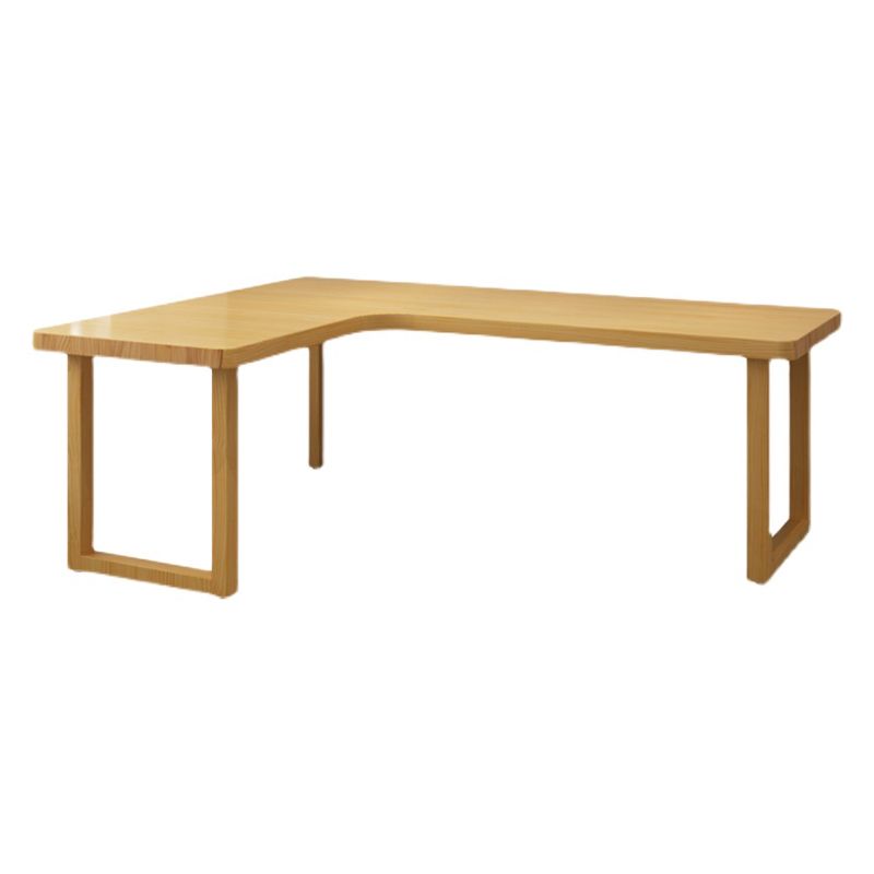 Modern Solid Wood Desk Natural L-Shape Office Writing Desk Excluding Chairs Clearhalo 'furn' 'furn_office_desk' 'Furniture' 'Office Desks' 'Office Furniture' 'office_desk' 1200x1200_e3960c1f-ed46-4ec5-bc24-e943cffca13f