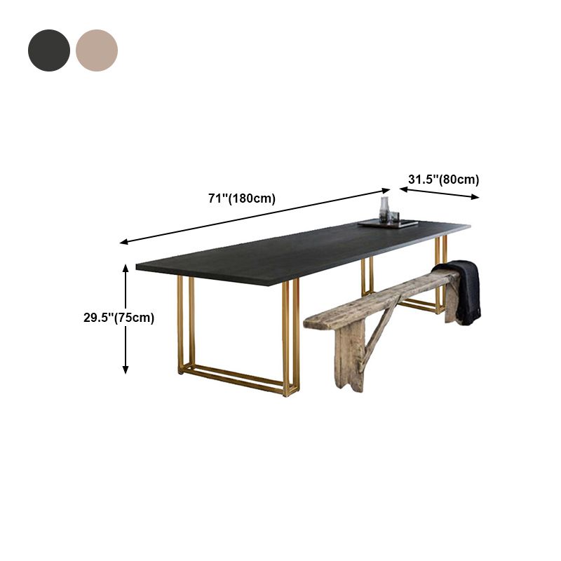 Rectangle Double Pedestal Dining Table Luxury Solid Wood Fixed Table Clearhalo ' dining_table' 'Dining Tables & Seating' 'Dining Tables' 'furn' 'furn_dining_table' 'Furniture' 'furniture_dining_table' 'Kitchen & Dining Furniture' 'kitchen&dining_furn' 'kitchen' 'kitchen_dining_table' 1200x1200_e396c3b0-df3b-4d24-b4a2-051b5e0a7e06