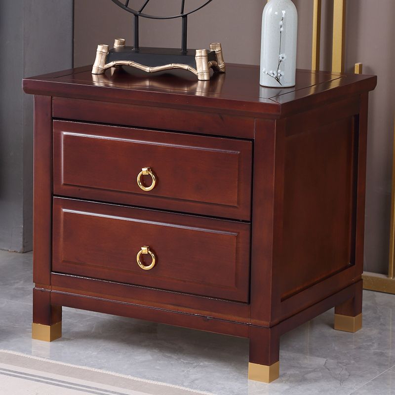 Traditional Accent Table Nightstand Antique Finish Drawer Storage Bed Nightstand Clearhalo 'Bedroom Furniture' 'furn' 'furn_night_stand' 'Furniture' 'night_stand' 'Nightstands' 1200x1200_e397b422-832d-4d82-83c4-9115a9835e21