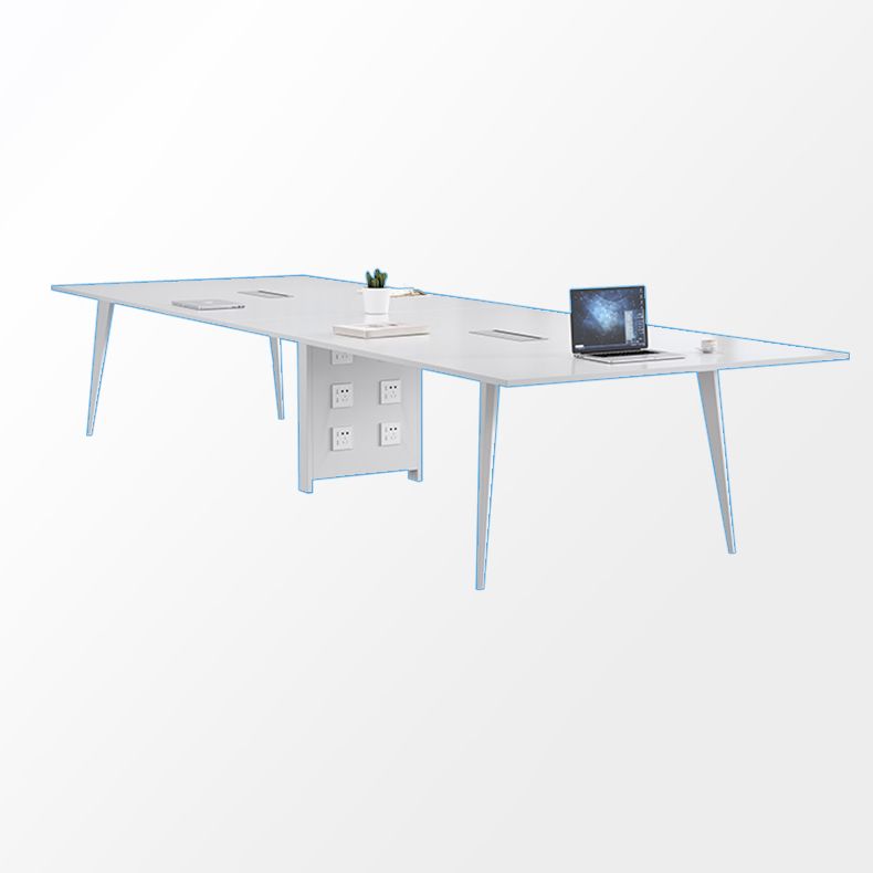 Tavolo da incontro in legno Home Office di scrittura rettangolare moderna