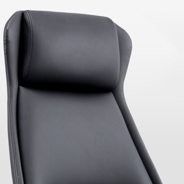 Contemporary Chair Black Leather Adjustable Seat Height Office Chair Clearhalo 'furn' 'furn_office_chair' 'Furniture' 'Office Chairs' 'Office Furniture' 'office_chair' 1200x1200_e39b15f0-8a66-4a70-a5ef-3f411580e0f5