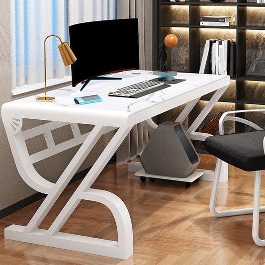 Zeitgenössischer Glas Top Office Desk 29.53 Zoll großer Schreibtisch