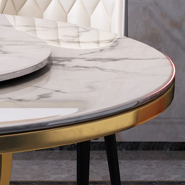 Glam Marble Round Dining Table Standard Kitchen Dining Table with Pedestal Base Clearhalo ' dining_table' 'Dining Tables & Seating' 'Dining Tables' 'furn' 'furn_dining_table' 'Furniture' 'furniture_dining_table' 'Kitchen & Dining Furniture' 'kitchen&dining_furn' 'kitchen' 'kitchen_dining_table' 1200x1200_e39bc773-b8bd-4dec-afe0-5d8455082c7d