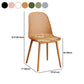 Sillas de comedor de estilo contemporáneo sillas sin brazos con patas de plástico para el hogar