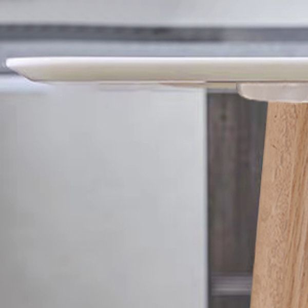 Contemporary White Rectangle Shape Table Sintered Stone Standard Dining Table for Kitchen Clearhalo ' dining_table' 'Dining Tables & Seating' 'Dining Tables' 'furn' 'furn_dining_table' 'Furniture' 'furniture_dining_table' 'Kitchen & Dining Furniture' 'kitchen&dining_furn' 'kitchen' 'kitchen_dining_table' 1200x1200_e3a2b495-ef80-40fa-a44a-2546614120a2