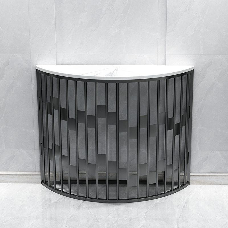 Hall Console Accent Tabla 31 -pulgada con mármol blanco blanco luna