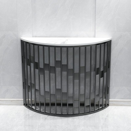 Hall Console Accent Tabla 31 -pulgada con mármol blanco blanco luna