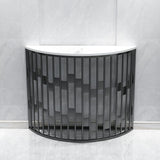 Hall Console Accent Tabla 31 -pulgada con mármol blanco blanco luna