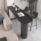 Ensemble de Table de Bar moderne 1/3 pièces, Table de comptoir en pierre avec tabourets pour salon