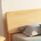 84.65 inch Wide Scandinavian Bed Frame Solid Wood Standard Bed with Headboard