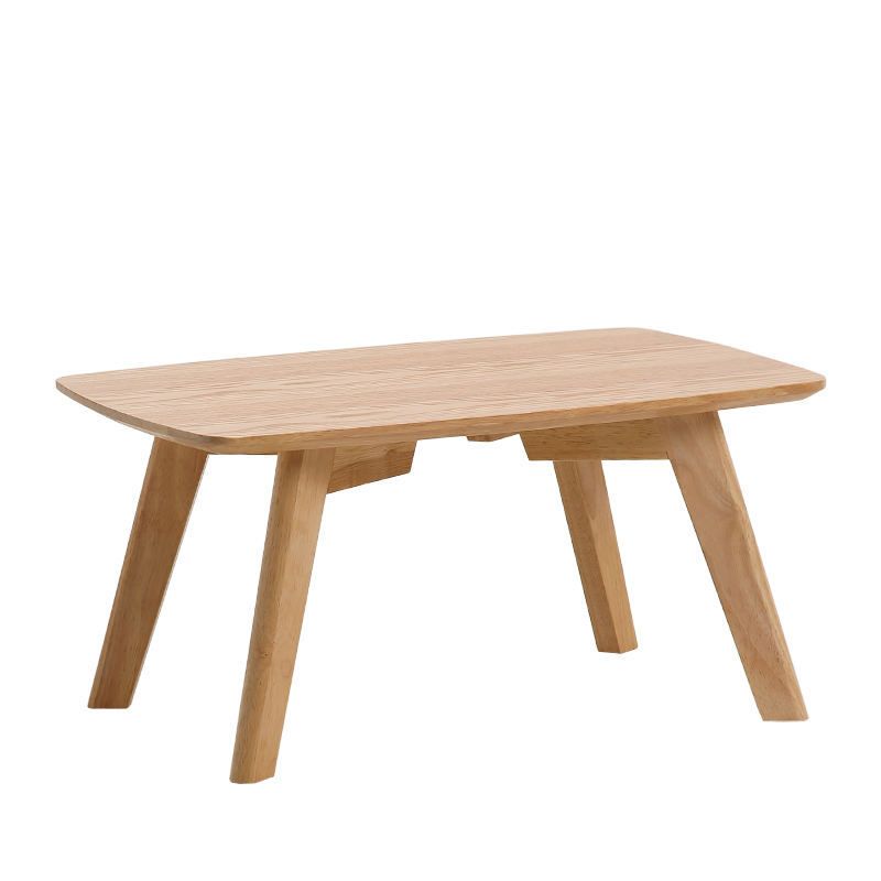 Solid Wood 4 Legs Coffee Table Modern 11.8" H Cocktail Table Clearhalo 'Coffee & Accent Tables' 'Coffee Tables' 'coffee_tables' 'furn' 'furn_coffee_tables' 'Furniture' 'Living Room Furniture' 1200x1200_e3a5af4e-ae8a-46ee-9e19-8914100eeba9