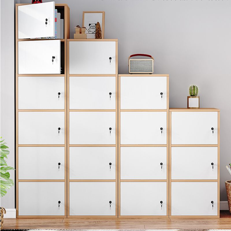 Contemporary Rectangle Wood With Doors and Knobs Accent Cabinet Clearhalo 'Cabinets & Chests' 'cabinets_chests' 'furn' 'furn_cabinets_chests' 'Furniture' 'Living Room Furniture' 1200x1200_e3a5cb1a-c7b7-48d8-811f-03b4b8dc7cb3