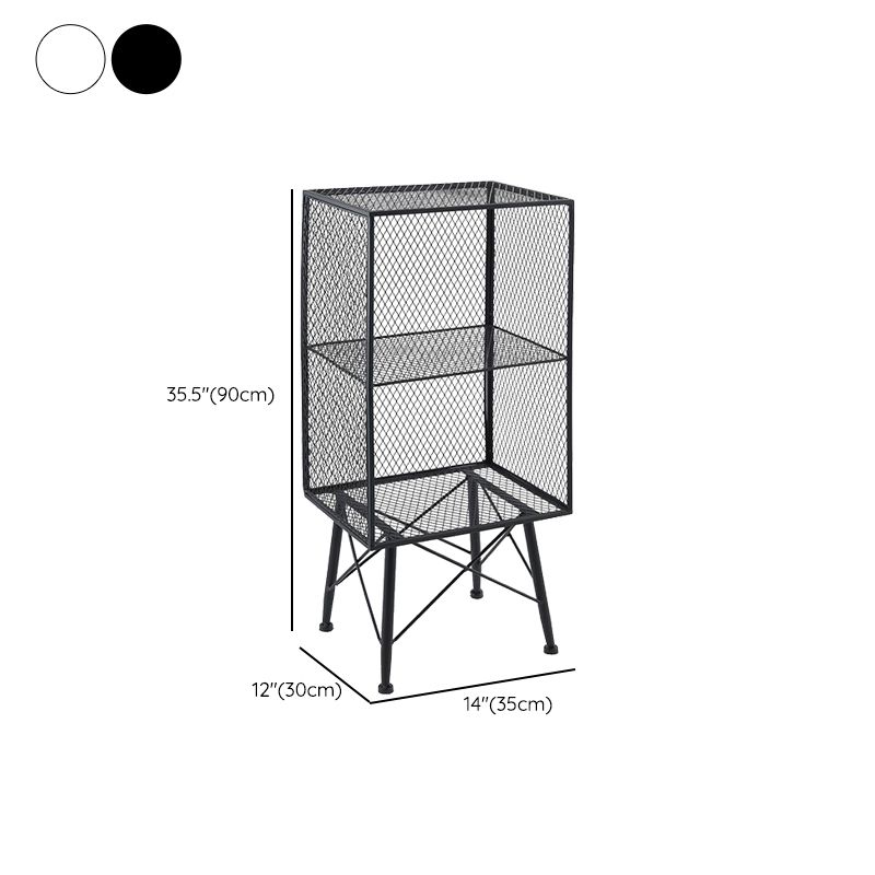 Metal Closed Back Standard Bookshelf Modern Shelves Included Bookcase