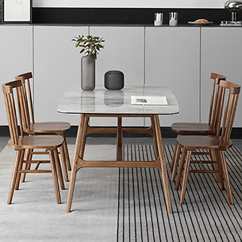 1/4/5 Pieces Solid Wood Table Set Rectangular Dining Chairs Set for Home Clearhalo 'Dining Room Sets' 'Dining Tables & Seating' 'dining_room_set' 'furn' 'furn_dining_room_set' 'Furniture' 'furniture_dining_room_set' 'Kitchen & Dining Furniture' 'kitchen&dining_furn' 'kitchen' 1200x1200_e3a70efc-af6d-46b9-8712-1b2c8379e2b2