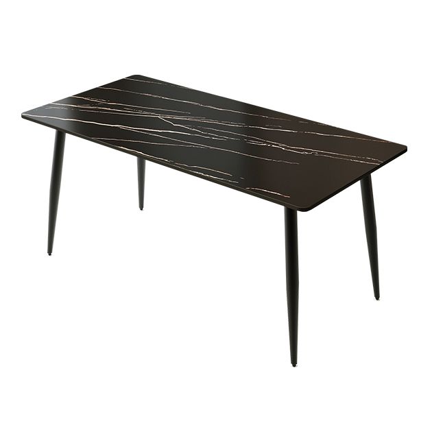 Industrial Style Sintered Stone Scratch Resistant Dining Table 4 Legs Base Table for Home Clearhalo ' dining_table' 'Dining Tables & Seating' 'Dining Tables' 'furn' 'furn_dining_table' 'Furniture' 'furniture_dining_table' 'Kitchen & Dining Furniture' 'kitchen&dining_furn' 'kitchen' 'kitchen_dining_table' 1200x1200_e3a73b06-3d78-48ba-9e7c-d12af9e227d3