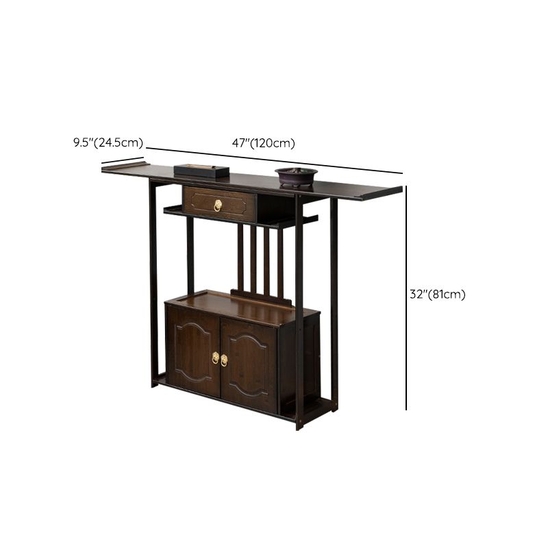 Tabella della console moderna di 31 "H Mid-secolo Tabella del singolo cassetto