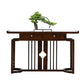 Rectangle Contemporary Console Table Dark Brown Elm Console Sofa Table