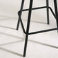 Quadratisches Industrie-Stehtisch-Set, 1/2-teiliger Thekentisch mit hohen Eisenhockern