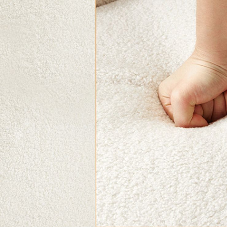 Skandinavisches Sofa Stoff weiß Wohnzimmer Smoking Armkissen gebogener Sofa