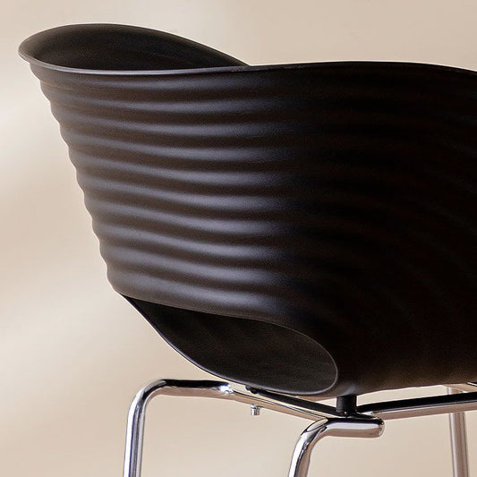 Sedie a braccio della sedia da pranzo contemporanea con gambe di metallo per cucina