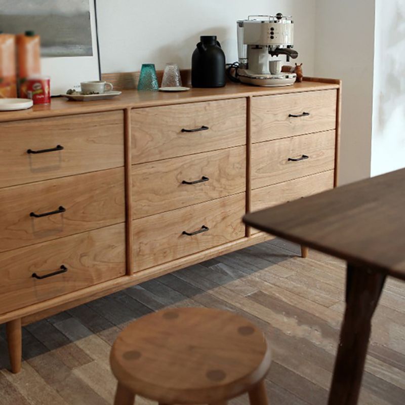 Sideboard moderno a 9 cassetto SIMPLICE SEMPLICE PINE PINE LEGNO PEGNO PER LA PAGA