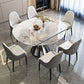 Contemporary 1/2/7 Pieces Furniture Round Stone Dining Set for Home