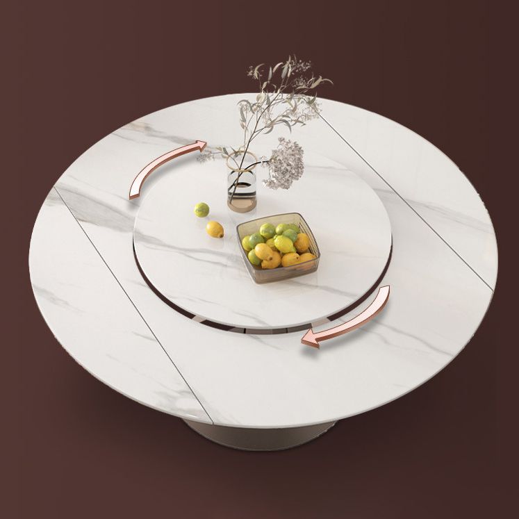 1/2/5/7 Pieces Round Glam Stone Furniture Standard Height Dining Table Set Clearhalo 'Dining Room Sets' 'Dining Tables & Seating' 'dining_room_set' 'furn' 'furn_dining_room_set' 'Furniture' 'furniture_dining_room_set' 'Kitchen & Dining Furniture' 'kitchen&dining_furn' 'kitchen' 1200x1200_e3ac3dd6-52f4-45ec-b113-5a95b72232e9