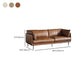 Faux Leather Sofa 31.49" High Tuxedo Arm Sofa with Loose Back Clearhalo 'furn' 'furn_sofas' 'Furniture' 'Living Room Furniture' 'Sofa' 'sofas' 1200x1200_e3ac9216-60af-4747-8f8a-565b49834256