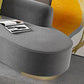 Modern Style Curved Sofa Minimalist Velvet Armless Sofa - 26.77" H Clearhalo 'furn' 'furn_sofas' 'Furniture' 'Living Room Furniture' 'Sofa' 'sofas' 1200x1200_e3adc41a-41b2-4dbe-a7d5-f2219bb88bf1