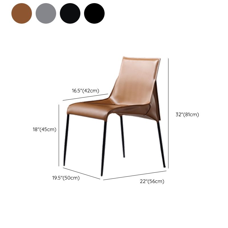 PU Leather Industrial Dining Chairs Kitchen Indoor Parsons Chair Clearhalo 'Dining Chairs' 'Dining Tables & Seating' 'dining_chair' 'furn' 'furn_dining_chair' 'Furniture' 'Kitchen & Dining Furniture' 1200x1200_e3aea51b-fc09-454e-aab9-4cc644696f25