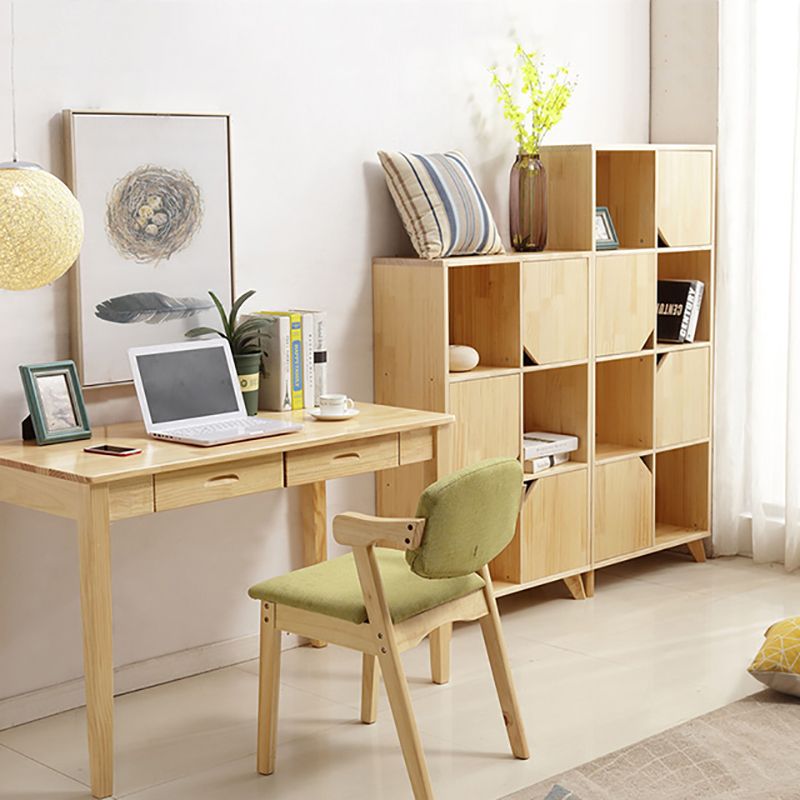 Modern Standard Wooden Bookshelf Closed Back Natural Bookcase with Shelves Clearhalo 'Bookcases' 'furn' 'furn_bookcases' 'Furniture' 'Office Furniture' 1200x1200_e3aedd0c-f987-4542-810d-43c3319d3149