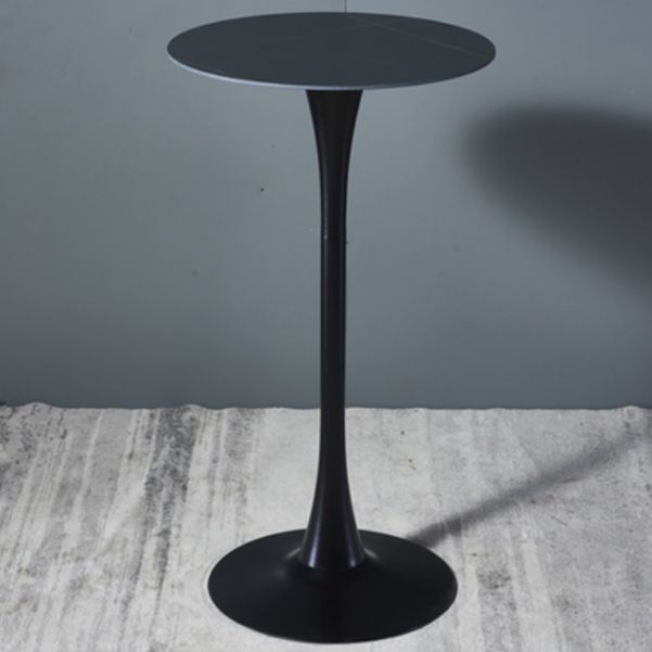Stone Bar Dining Table Modern Round Bar Table with Pedestal for Dining Room Clearhalo 'Bar Furniture' 'Bar Tables' 'bar_tables' 'furn' 'furn_bar_tables' 'Furniture' 'furniture_bar_tables' 'Kitchen & Dining Furniture' 1200x1200_e3affa7f-5936-4545-b7dc-2578e89b7ac7
