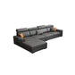 Nordic Stationary with Storage Living Room Recessed Arm Cushions Settee Clearhalo 'furn' 'furn_sectionals' 'Furniture' 'Living Room Furniture' 'Sectionals' 1200x1200_e3b15440-057e-497e-bcb2-c5c9713c962c