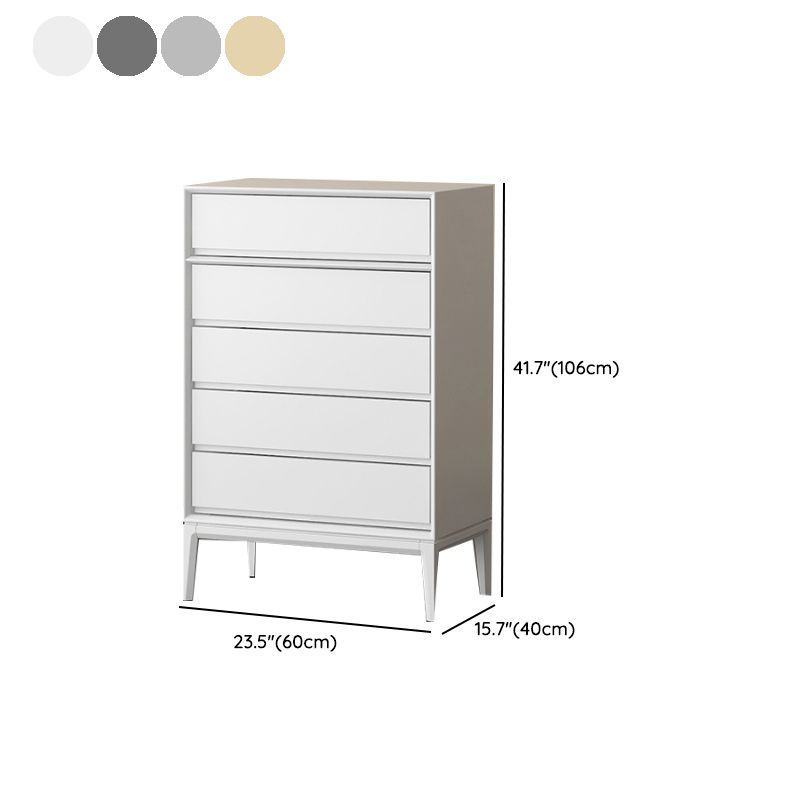 Moderno cassa di stoccaggio in legno verticale con cassetti a chiusura morbida per la casa