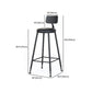 Modern 1/2/7 Pieces Bar Table Set Rectangle Pine Wood Counter Table with High Stools Clearhalo 'Bar Furniture' 'furn' 'furn_home_bar_bar_sets' 'Furniture' 'Home Bars & Bar Sets' 'home_bar_bar_sets' 'Kitchen & Dining Furniture' 1200x1200_e3b259fa-7afe-4107-975b-362b61335d9a