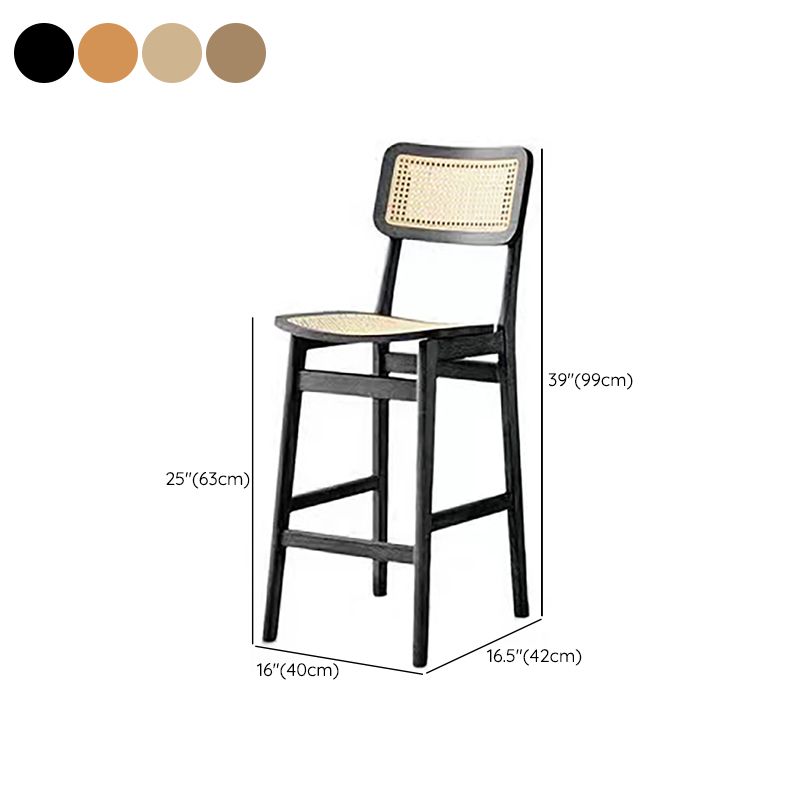 Modern Solid Wood Counter Chair Armless Bar and Counter Stool Clearhalo 'Bar Furniture' 'Bar Stools' 'bar_stools' 'furn' 'furn_bar_stools' 'Furniture' 'Kitchen & Dining Furniture' 1200x1200_e3b2e794-55a1-4b21-8b2e-a70d0316fefc