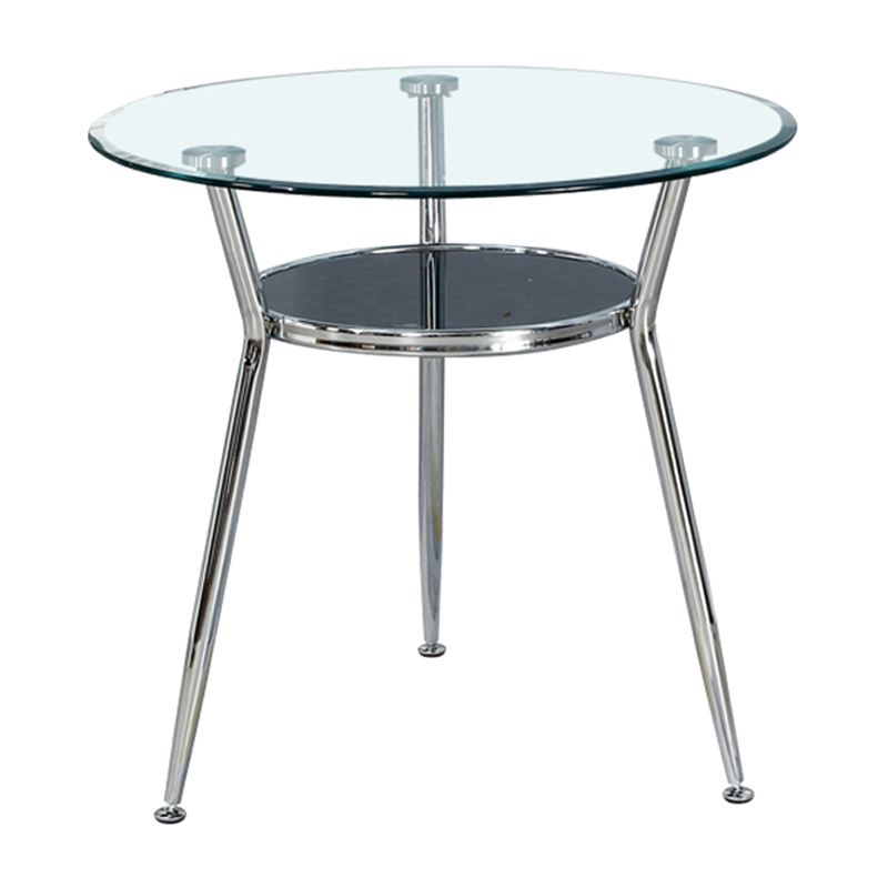Round Tripod Base Home Furniture Glass-top Dining Room Collection for Dining Room Clearhalo ' dining_table' 'Dining Tables & Seating' 'Dining Tables' 'furn' 'furn_dining_table' 'Furniture' 'furniture_dining_table' 'Kitchen & Dining Furniture' 'kitchen&dining_furn' 'kitchen' 'kitchen_dining_table' 1200x1200_e3b3f40f-d6ed-41ed-b0b6-2a32442ace53