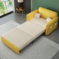 Faux Leather Square Arm Sleeper Glam Styled Sleeper Sofa Bed