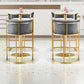 Glam Style Luxury Upholstered Bar Stools Armless Backrest Stools for Home Clearhalo 'Bar Furniture' 'Bar Stools' 'bar_stools' 'furn' 'furn_bar_stools' 'Furniture' 'Kitchen & Dining Furniture' 1200x1200_e3b4b3a4-30a1-4ce4-8ef0-d0b8eb75753b