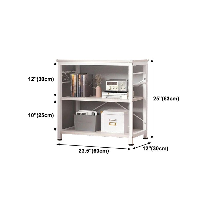 Industrial Vertical Open Bookshelf Metal Frame Manufactured Wood Shelf Bookshelf Clearhalo 'Bookcases' 'furn' 'furn_bookcases' 'Furniture' 'furniture_bookcases' 'kitchen' 'kitchen_bookcases' 'Living Room Furniture' 'Office Furniture' 1200x1200_e3b61162-2014-4756-886b-e6d69dfa3e30