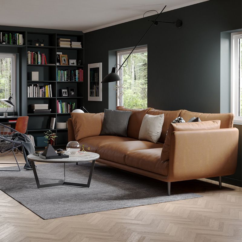 Modernism Standard Sofa 3/4-seat Tuxedo Arm Sofa for Living Room Clearhalo 'furn' 'furn_sofas' 'Furniture' 'furniture_sofas' 'kitchen' 'kitchen_sofas' 'Living Room Furniture' 'Sofa' 'sofas' 1200x1200_e3b6dd0b-cce3-497f-b28a-7efb28dde4a0