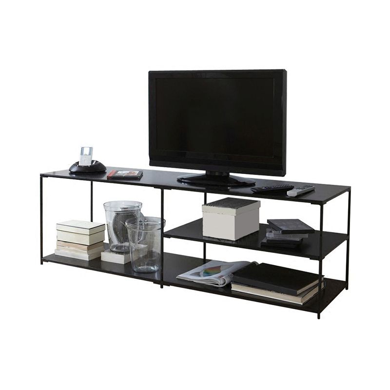 Industrial TV Media Stand Open Shelving TV Stand Console with Shelves Clearhalo 'furn' 'furn_tv_stands_entertainment_centers' 'Furniture' 'Living Room Furniture' 'TV Stands & Entertainment Centers' 'TV Stands & Media Storage Furniture' 'tv_stands_entertainment_centers' 1200x1200_e3b8506a-c9a6-4c32-8877-f2ea065783a5