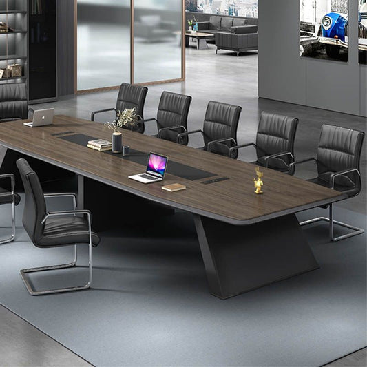 Silla de escritorio de cuero de oficina de armas fijo contemporánea para la oficina