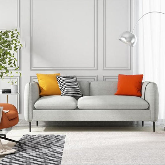 29,92 "H zeitgenössische 3-Sitzer-Baumwollmisch-Quadrat-Armsofa